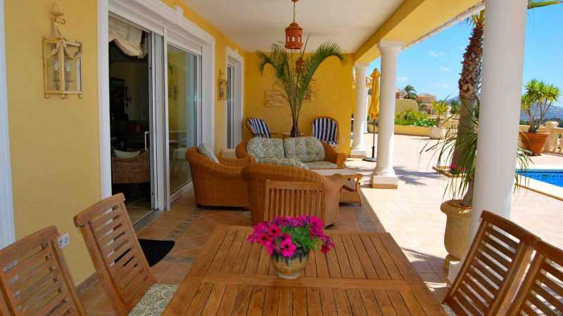 Luxe villa met prachtig zeezicht met zicht op Moraira tot aan Calpe